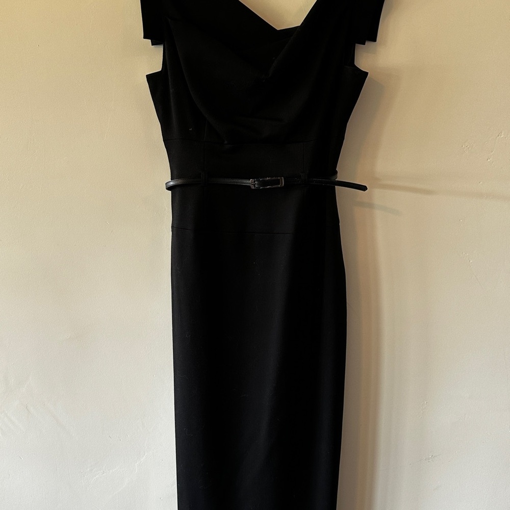Black Halo Black Sheath Dress Sweetheart Neckline Sleeveless